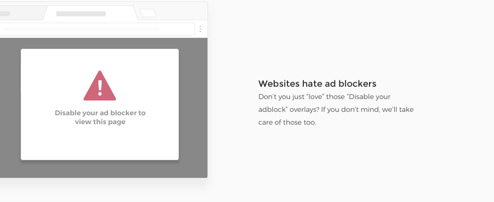 Websites hate ad blockers