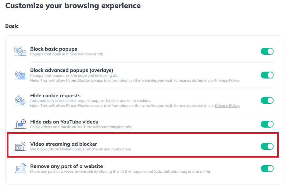 Video Streaming Ad Blocker