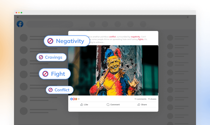 How to mute words on Facebook with Poper Blocker
