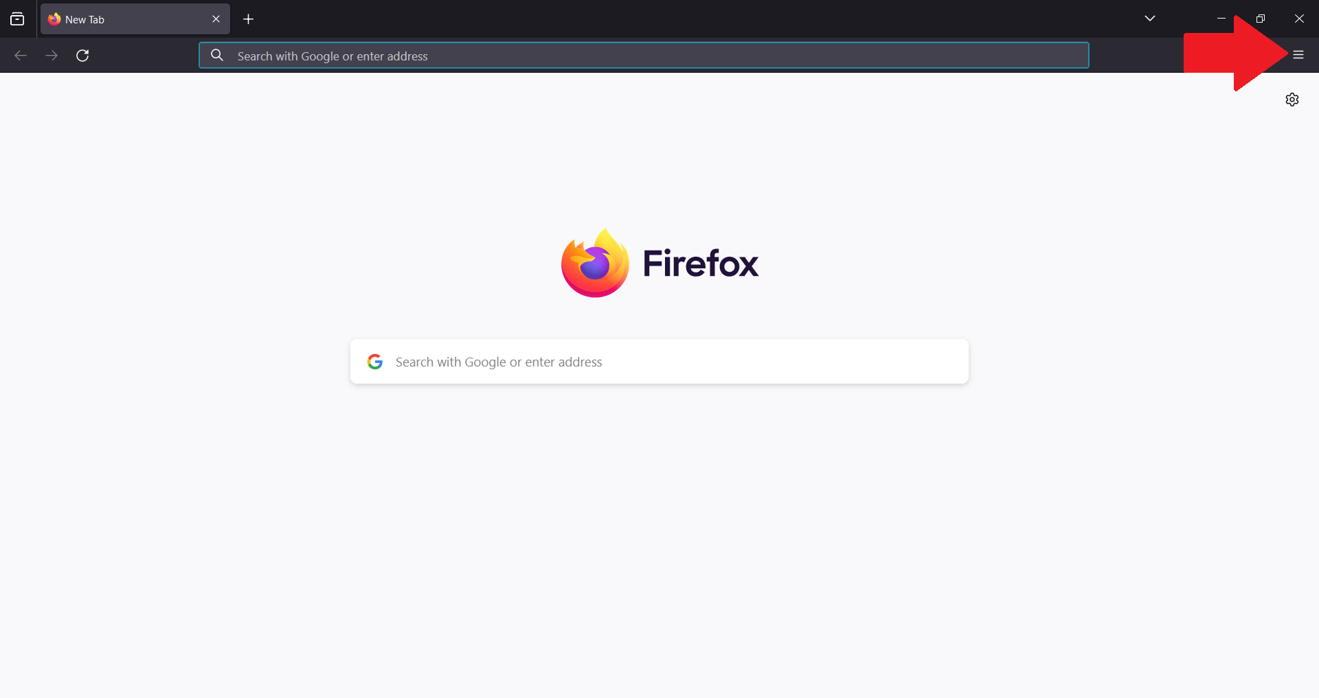 Firefox - Desktop - Click the 3 horizontal lnes