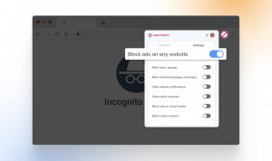 How to enable ad blocking in incognito mode