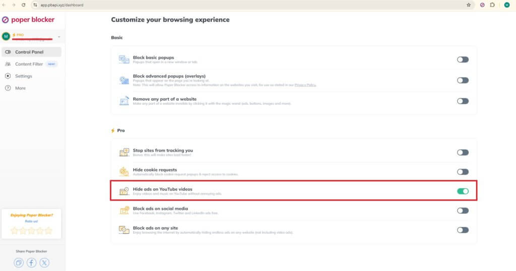 Block Pre-roll ads on YouTube and streaming websites