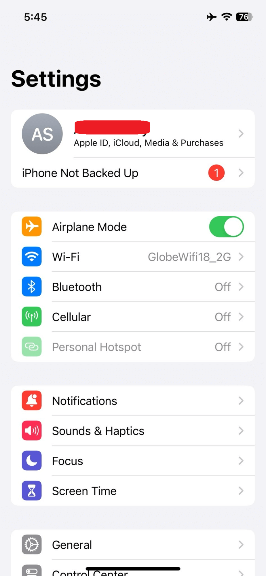 Safari - Mobile - Settings app