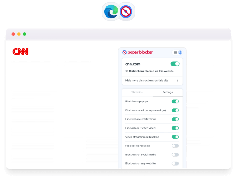 Pop Up Blocker for Edge | Poper Blocker