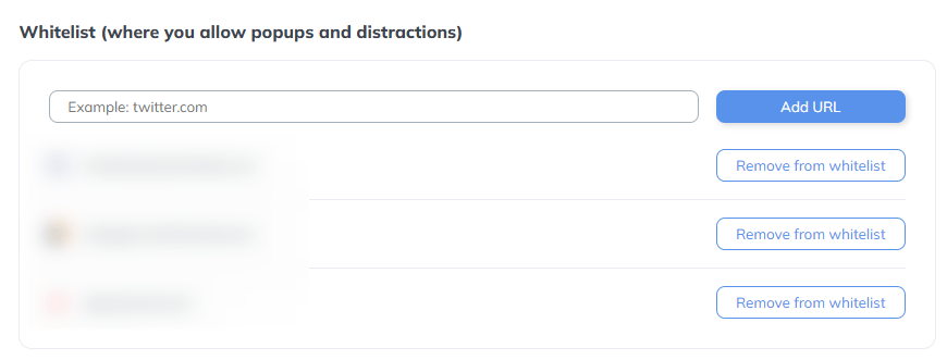 Whitelist websites on Poper Blocker
