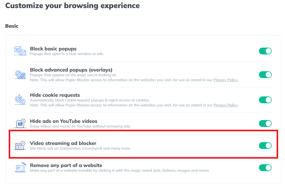 Video Streaming Ad Blocker