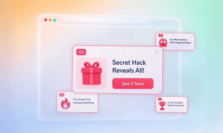 What Are Clickbait Ads? Examples, Risks, and How to Block Them
